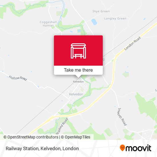 Railway Station, Kelvedon map
