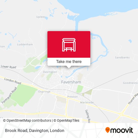 Brook Road, Davington map