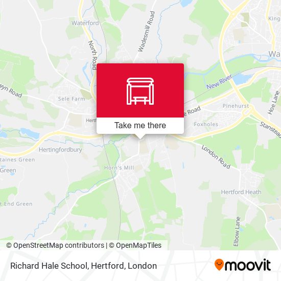 Richard Hale School, Hertford map