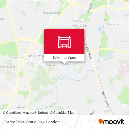 Percy Drive, Smug Oak map