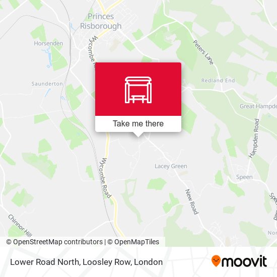 Lower Road North, Loosley Row map