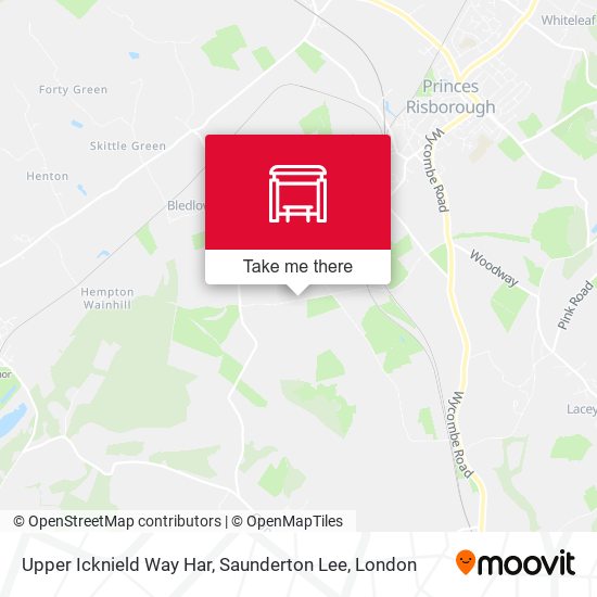 Upper Icknield Way Har, Saunderton Lee map