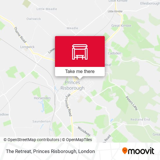 The Retreat, Princes Risborough map