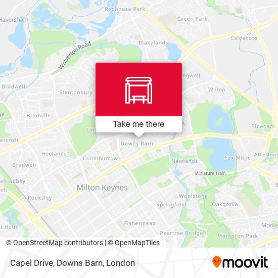 Capel Drive, Downs Barn map