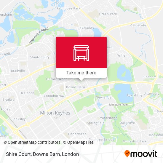 Shire Court, Downs Barn map