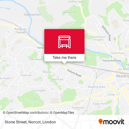 Stone Street, Norcot map