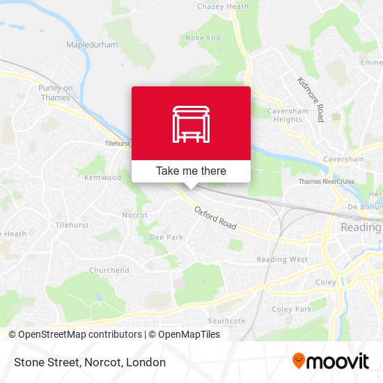 Stone Street, Norcot map