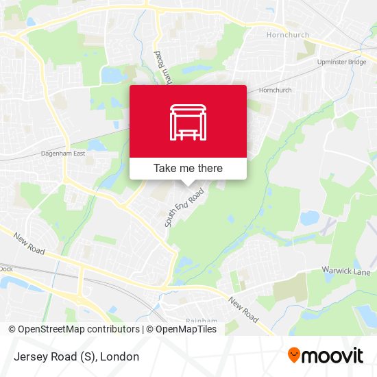 Jersey Road (S) map