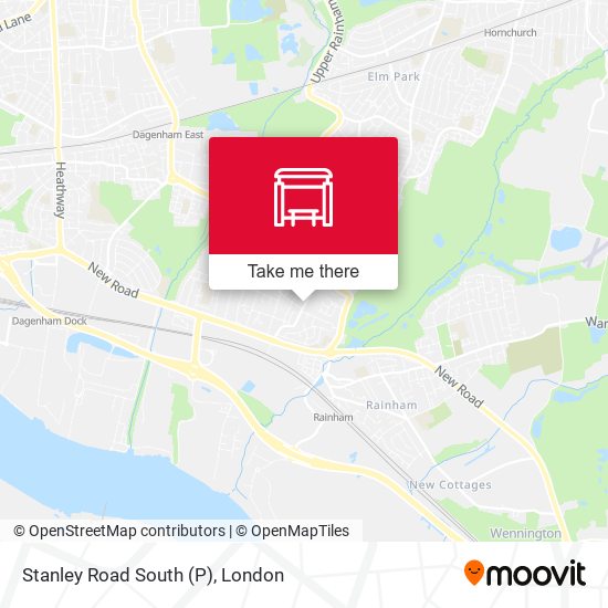 Stanley Road South (P) map
