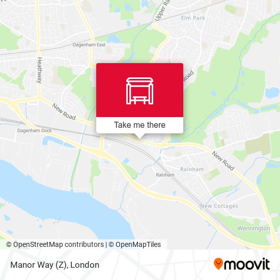Manor Way (Z) map