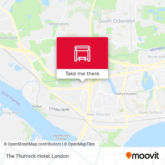 The Thurrock Hotel map