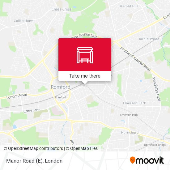 Manor Road (E) map