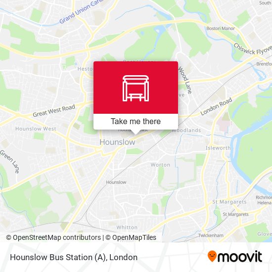 Hounslow Bus Station (A) map