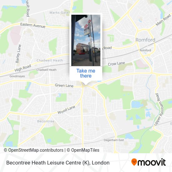 Becontree Heath Leisure Centre (K) map