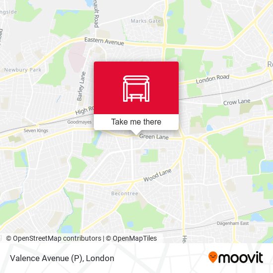Valence Avenue (P) map