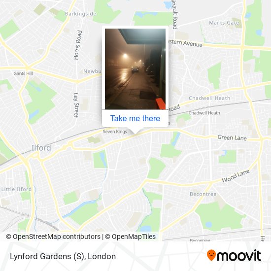 Lynford Gardens (S) map
