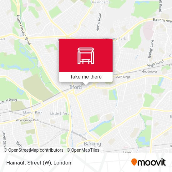 Hainault Street (W) map