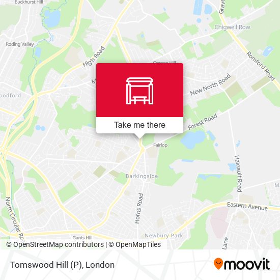 Tomswood Hill (P) map