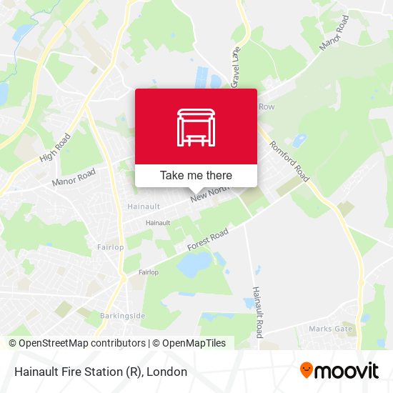 Hainault Fire Station (R) map
