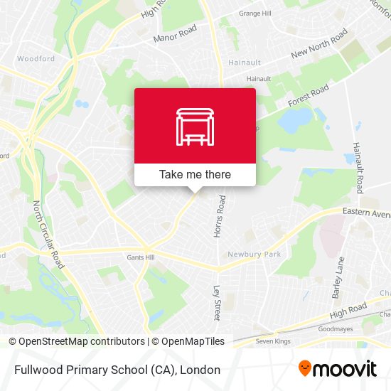 Fullwood Primary School (CA) map