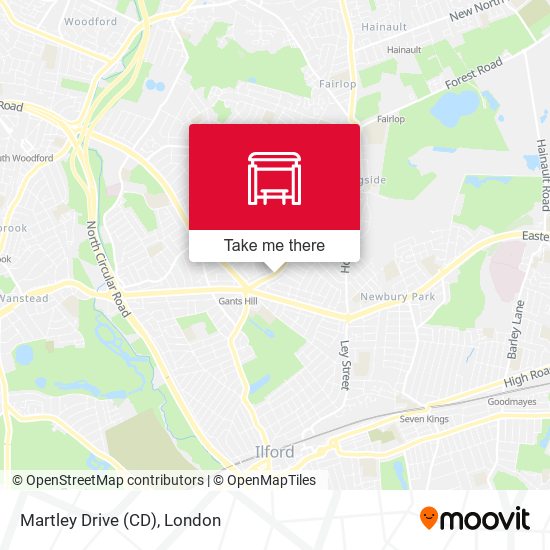 Martley Drive (CD) map