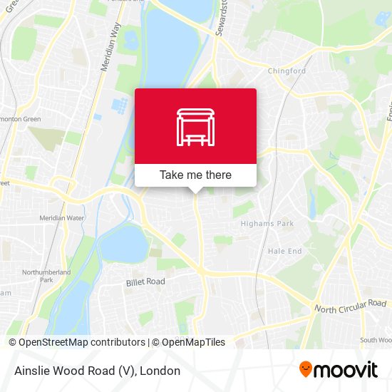 Ainslie Wood Road (V) map