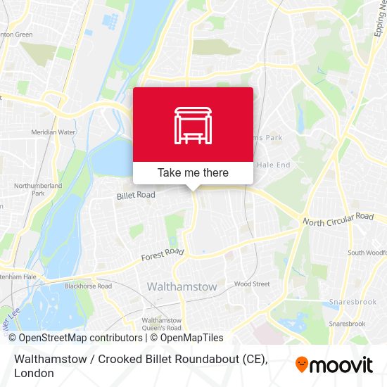 Walthamstow / Crooked Billet Roundabout (CE) map