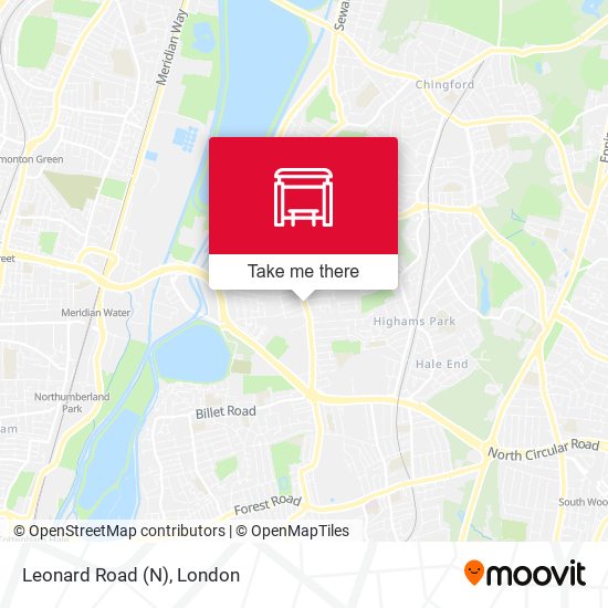 Leonard Road (N) map