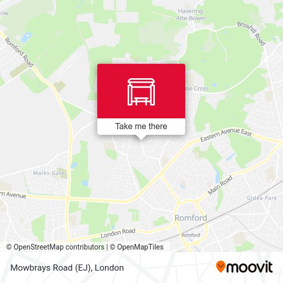 Mowbrays Road (EJ) map