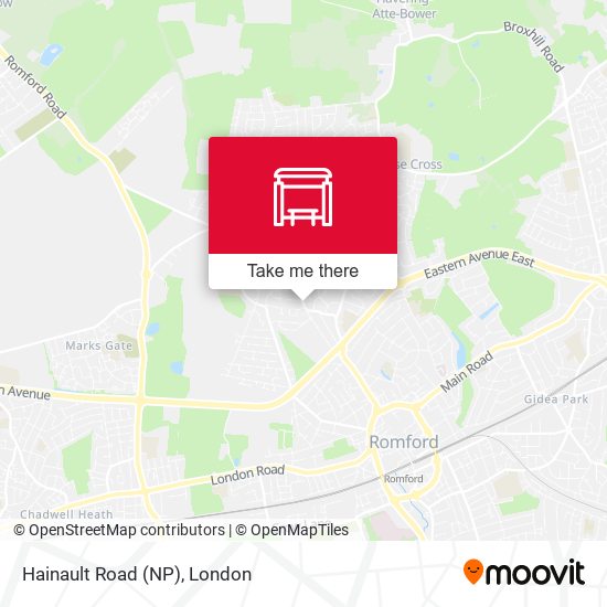 Hainault Road (NP) map
