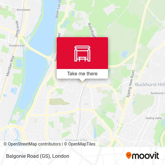 Balgonie Road (GS) map