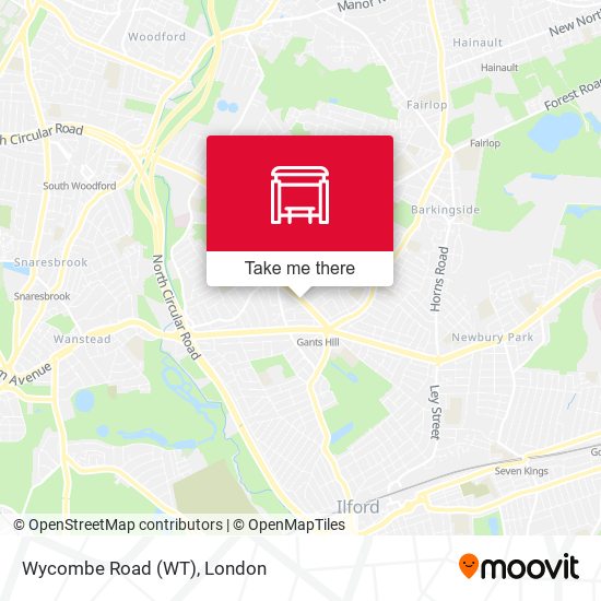 Wycombe Road (WT) map