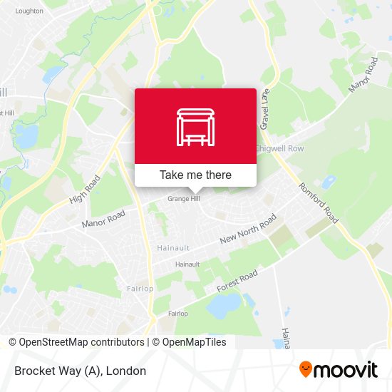 Brocket Way (A) map