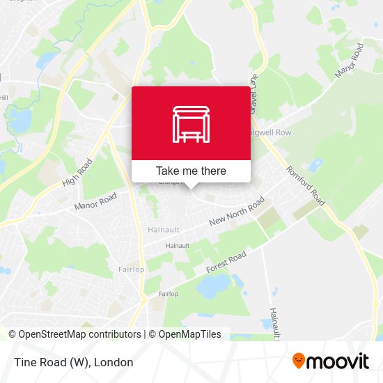 Tine Road (W) map