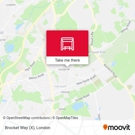 Brocket Way (X) map