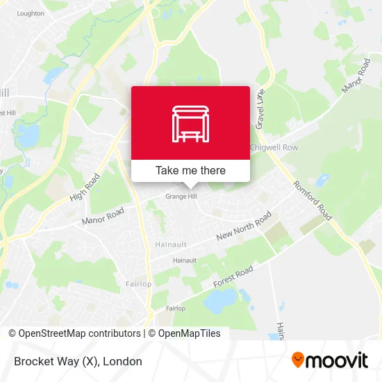 Brocket Way (X) map