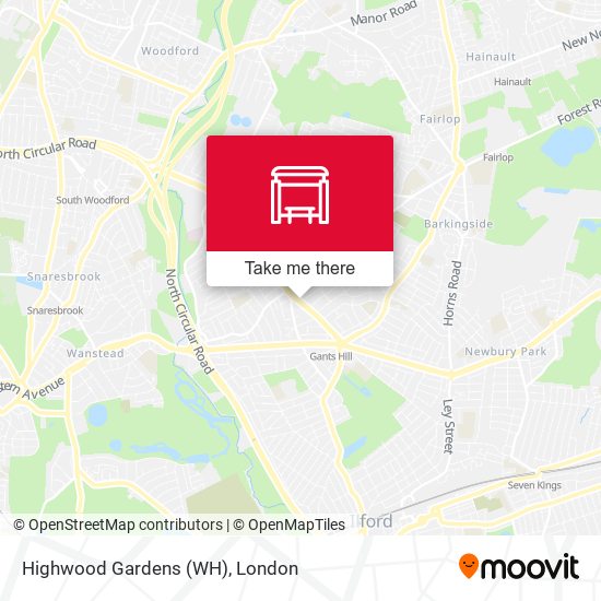 Highwood Gardens (WH) map