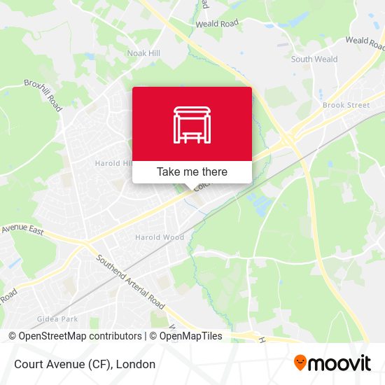 Court Avenue (CF) map