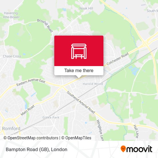 Bampton Road (GB) map