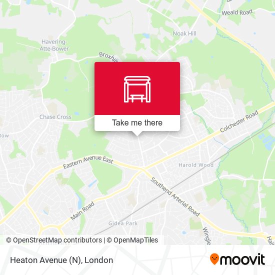 Heaton Avenue (N) map