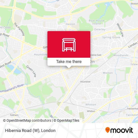 Hibernia Road (W) map