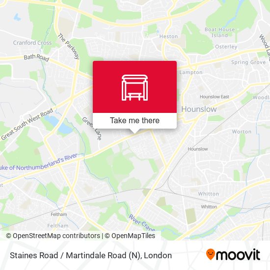 Staines Road / Martindale Road (N) map