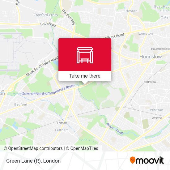 Green Lane (R) map