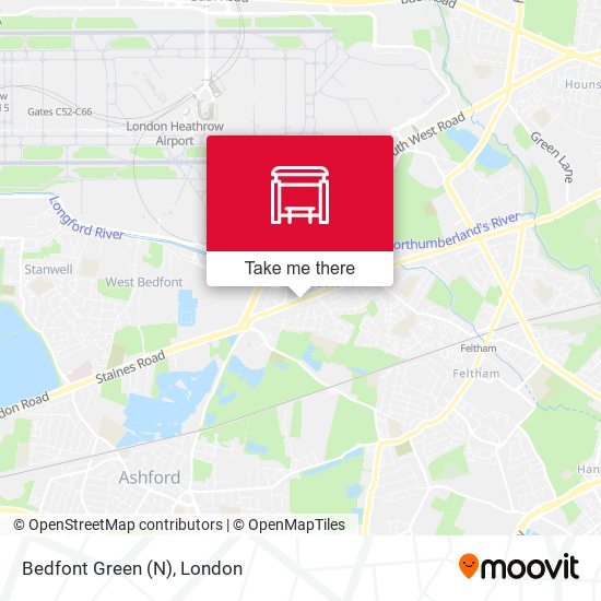Bedfont Green (N) map