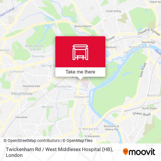 Twickenham Rd / West Middlesex Hospital (HB) map