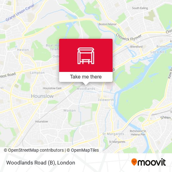 Woodlands Road (B) map