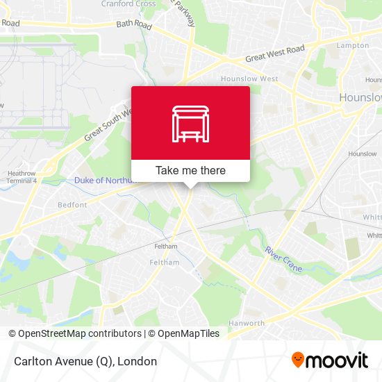 Carlton Avenue (Q) map