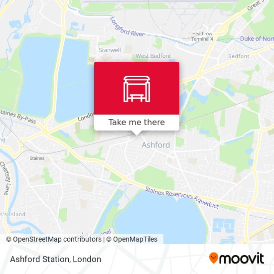 Ashford Station map