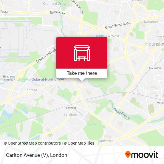 Carlton Avenue (V) map