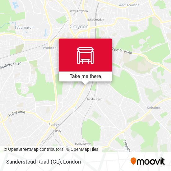 Sanderstead Road (GL) map
